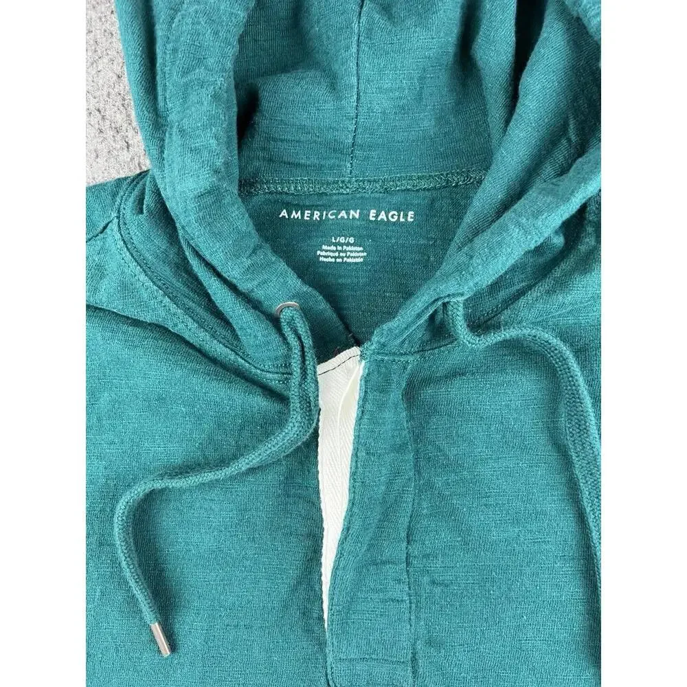 American Eagle Hooded Sweatshirt Striped Design Size‎ Lage